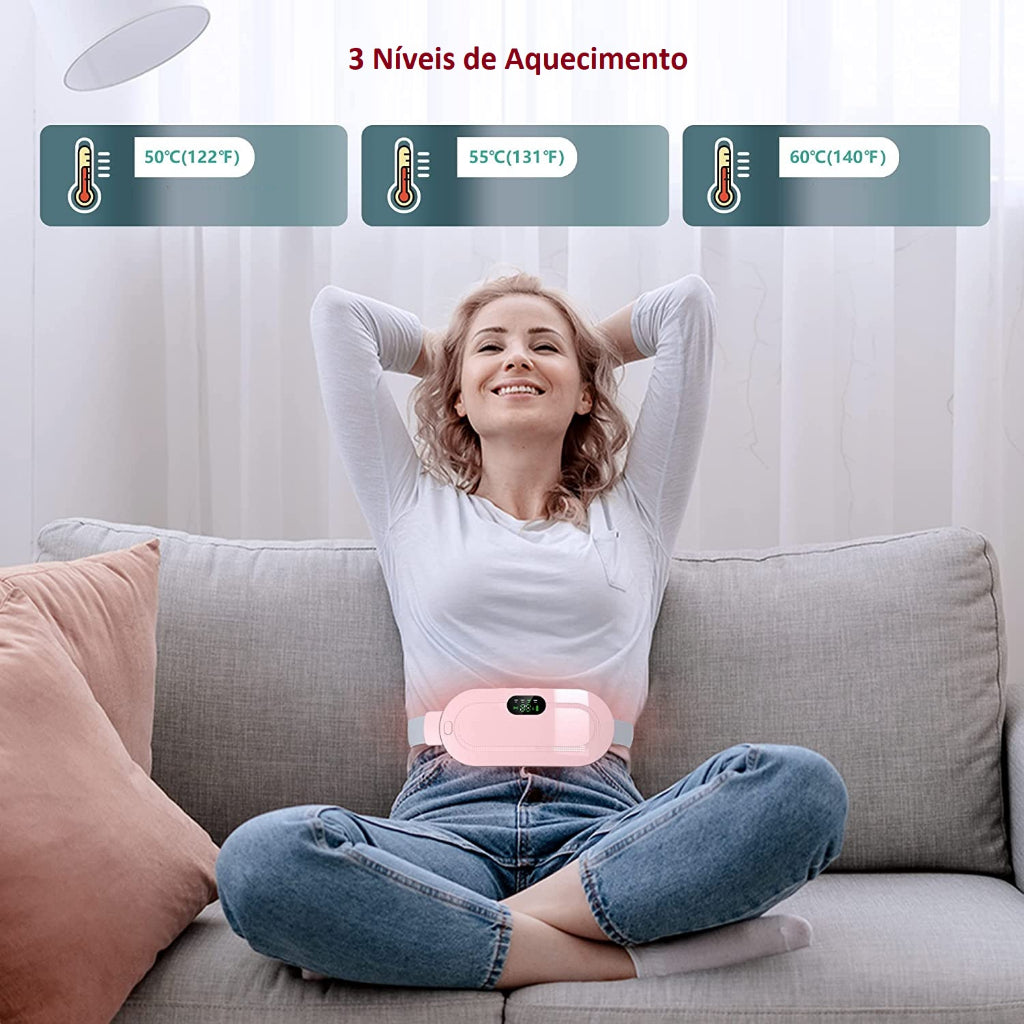 Massageador Compressa Térmica, bolsa quente - cólica menstrual e dor lombar.