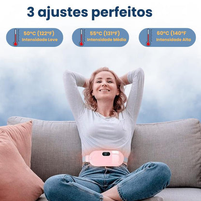 Massageador de compressa térmica para cólica